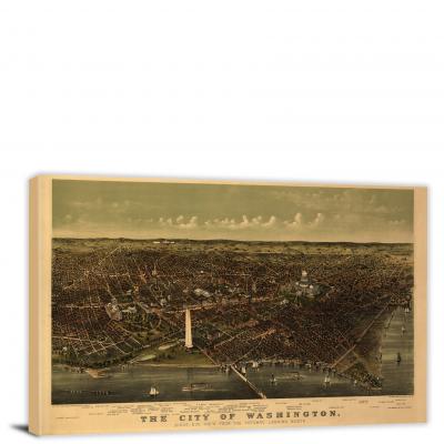 The City of Washington, 1892 - Canvas Wrap