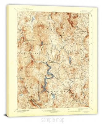 Illinois-USGS Historical Topo Maps C - Canvas Wrap