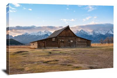 Grand Teton National Park at Sunset, 2020 - Canvas Wrap