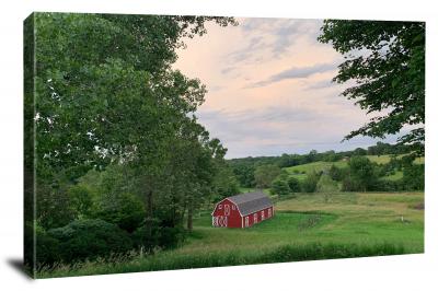 Red Barn, 2019 - Canvas Wrap