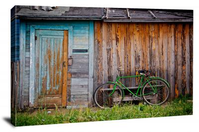 Barn with Bike, 2013 - Canvas Wrap