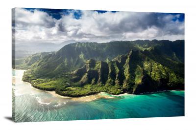 Hawaii Mountains, 2017 - Canvas Wrap