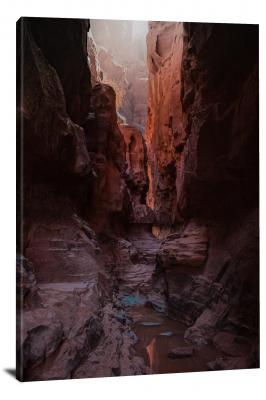 Canyon With Water, 2020 - Canvas Wrap
