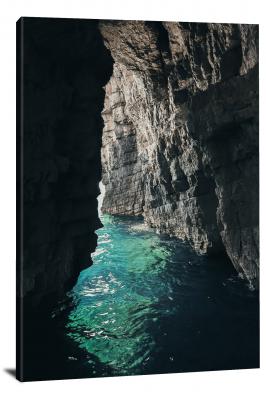 Blue Cave Croazia, 2021 - Canvas Wrap