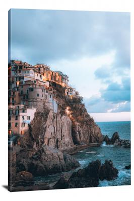 Cinque Terre Italy, 2021 - Canvas Wrap