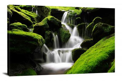 Waterfall with Moss, 2020 - Canvas Wrap