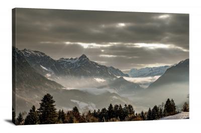 Foggy Mountains, 2021 - Canvas Wrap
