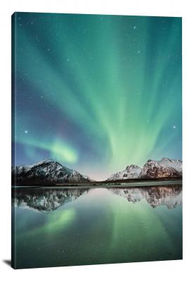 Northern Lights in Norway, 2017 - Canvas Wrap