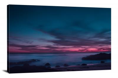 Close to Night on the West Coast, 2018 - Canvas Wrap