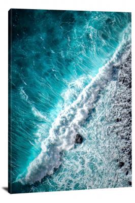 Ocean Aerial View, 2019 - Canvas Wrap
