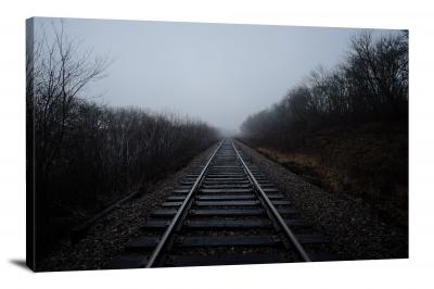Dark Railroad, 2018 - Canvas Wrap
