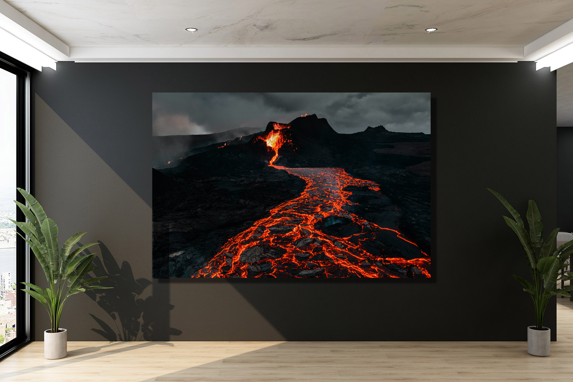 Volcanic Eruption, 2021 - Canvas Wrap