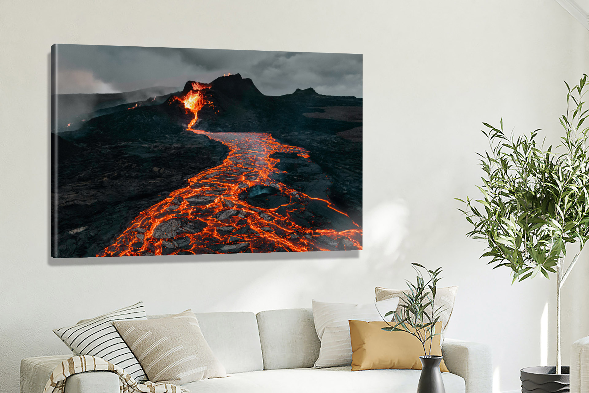 Volcanic Eruption, 2021 - Canvas Wrap