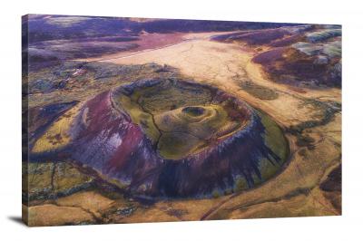 Aerial view of Volcano, 2020 - Canvas Wrap