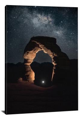 Night Delicate Arch, 2020 - Canvas Wrap