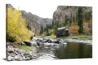Green River Rock Bed, 2019 - Canvas Wrap