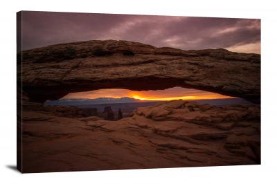 Sunset at Mesa Arch, 2020 - Canvas Wrap