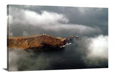 Lighthouse through the Clouds, 2010 - Canvas Wrap