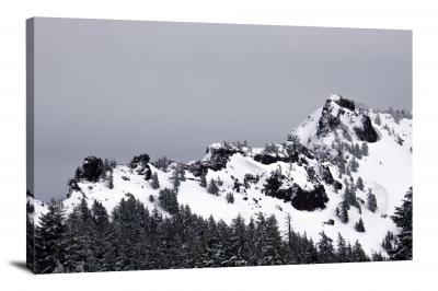Wintry Mountains Oregon, 2016 - Canvas Wrap