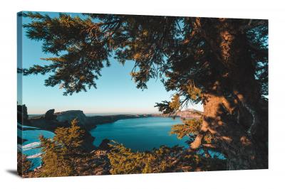 Crater Lake at Sunset, 2018 - Canvas Wrap