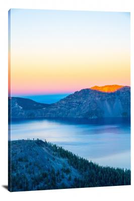 Sunset in Volcanic Crater, 2018 - Canvas Wrap