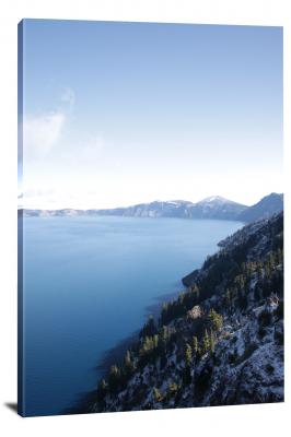 Crater Lake Tree Line, 2019 - Canvas Wrap