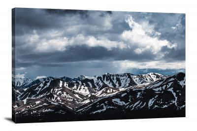 Cloudy Denali Mountain, 2021 - Canvas Wrap