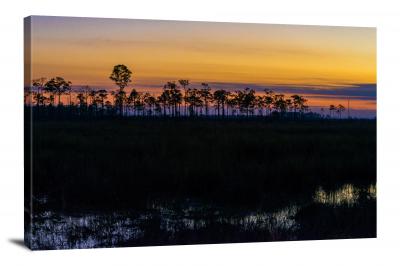 Sunset on the Bank, 2018 - Canvas Wrap
