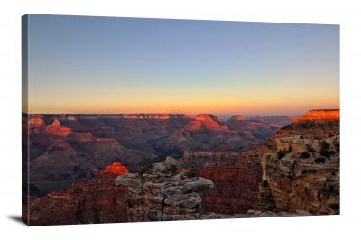 Red Sundown Grand Canyon, 2018 - Canvas Wrap
