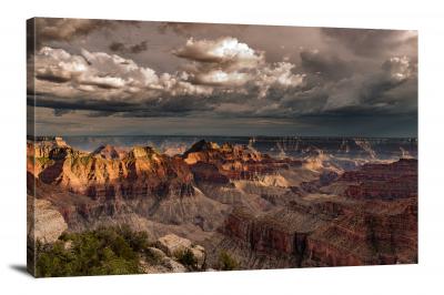 Grand Canyon Stormy, 2022 - Canvas Wrap