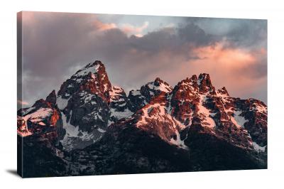 Snowcapped Teton, 2020 - Canvas Wrap