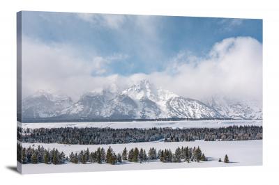 Winterscape Grand Teton, 2020 - Canvas Wrap
