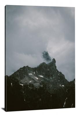 Mountain Hidden in Fog, 2019 - Canvas Wrap