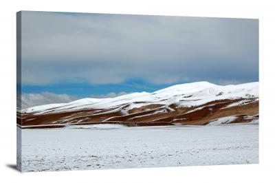 Snow Covered Sand Dunes, 2020 - Canvas Wrap