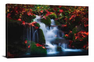 Autumn Waterfall, 2021 - Canvas Wrap