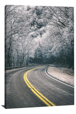Winter Road, 2019 - Canvas Wrap