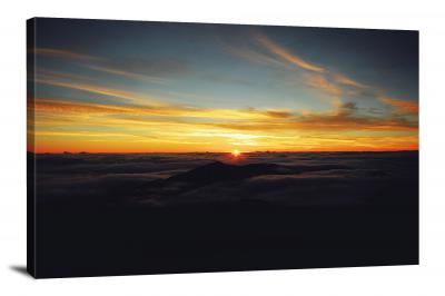 Haleakala Crater Sunset, 2019 - Canvas Wrap