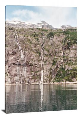 Fjords Waterfall, 2004 - Canvas Wrap