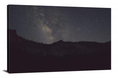 Night Sky Above the Forest, 2015 - Canvas Wrap