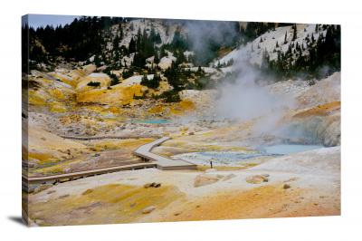 Yellow and Blue Hot Springs, 2020 - Canvas Wrap