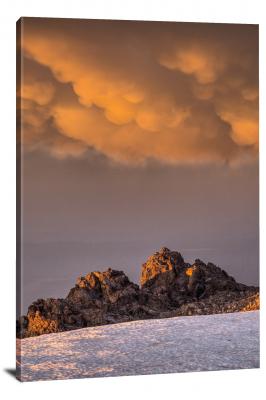 Mammatus Clouds at the Summit, 2018 - Canvas Wrap