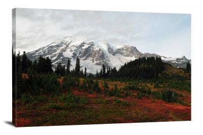 Red and White View, 2020 - Canvas Wrap
