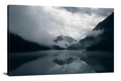 Dark Mists over Lake, 2018 - Canvas Wrap