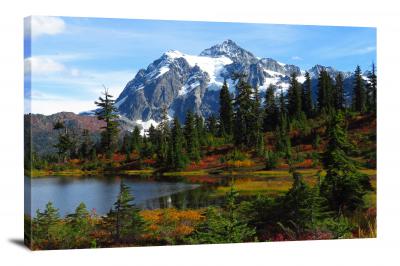 Mt Shuksan and Picture Lake, 2018 - Canvas Wrap