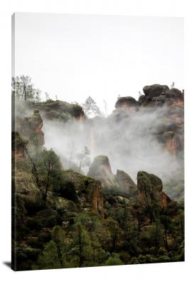 Fog over Pinnacles, 2022 - Canvas Wrap