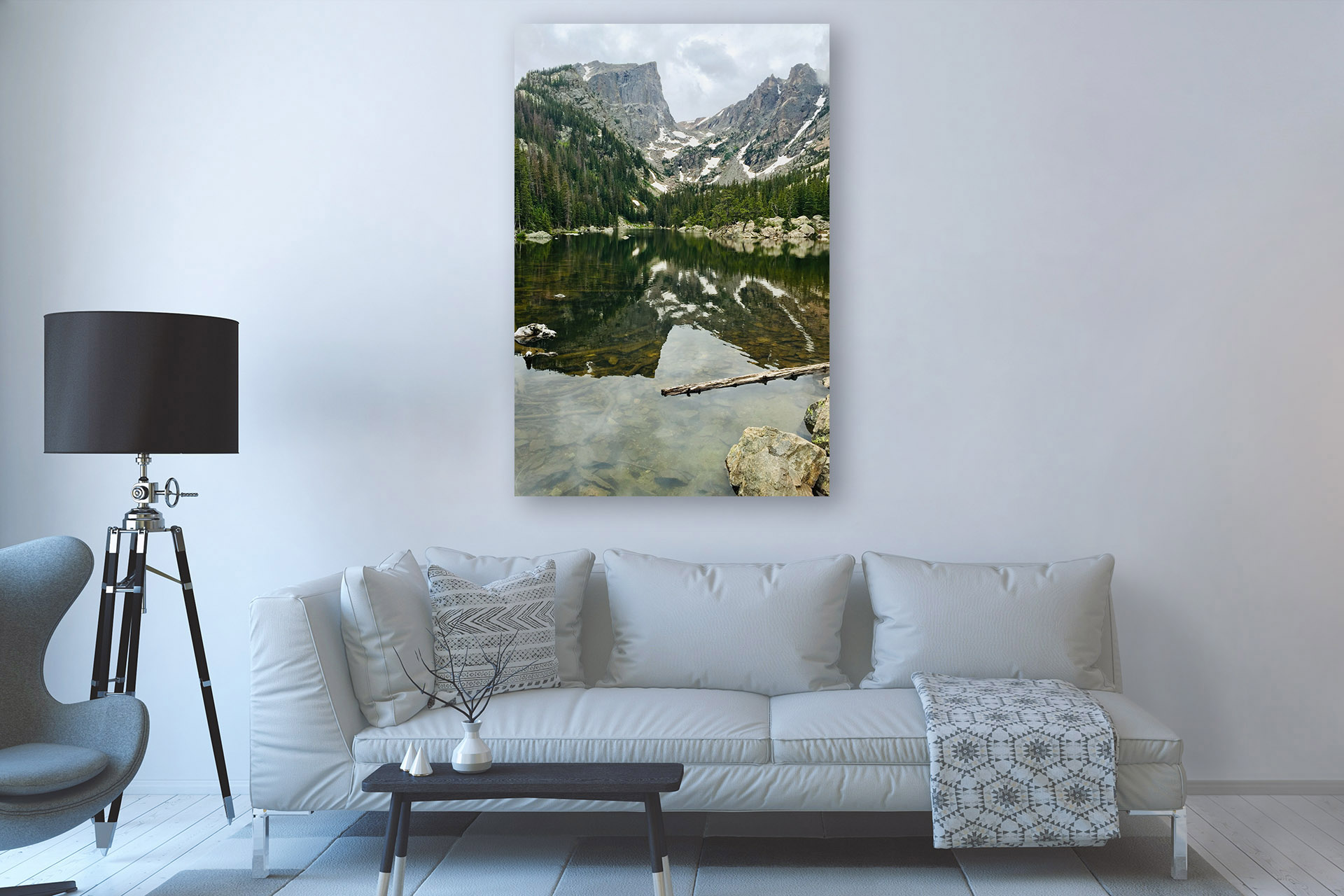 Rockies Lake, 2021 - Canvas Wrap