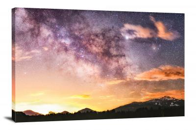 Rocky Mountain Starry Sky, 2020 - Canvas Wrap