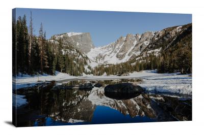 Winter Mirror Lake, 2021 - Canvas Wrap
