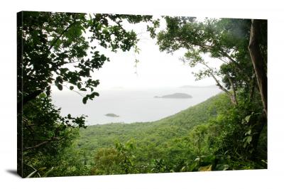 Overlooking Cinnamon Bay, 2011 - Canvas Wrap