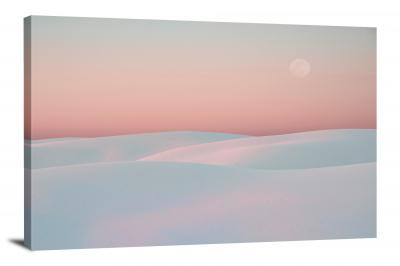Pink Skies Reflecting On White, 2019 - Canvas Wrap